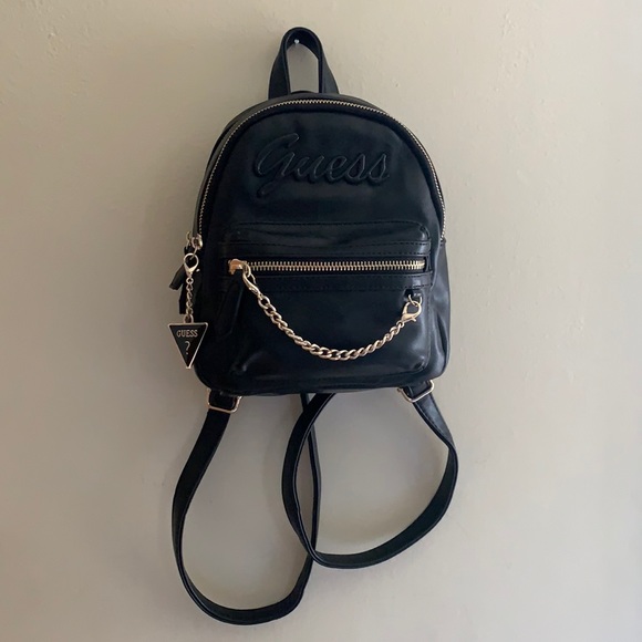 black guess backpack purse